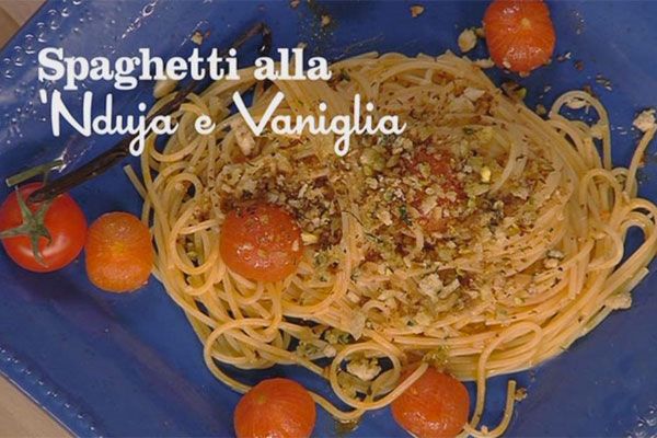 Spaghetti alla nduja con pomodorini alla vaniglia 1