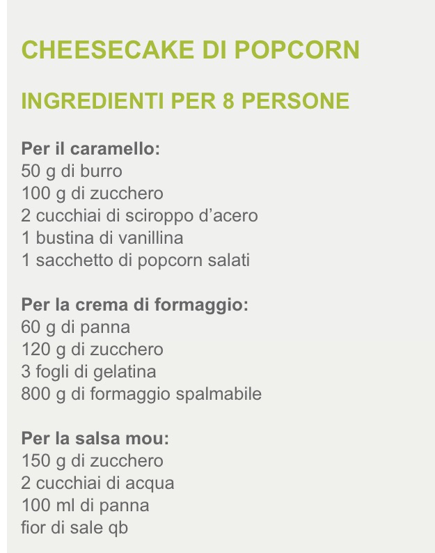 Cheesecake a freddo con base di mais scoppiato caramellato e copertura al caramello salato7