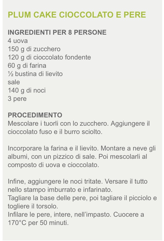 Torta pere e cioccolato 1